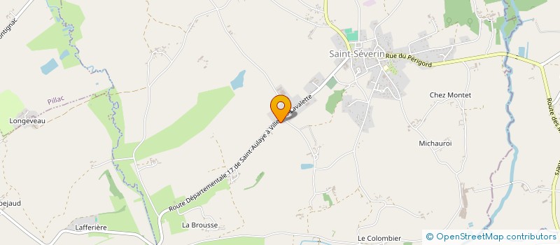 localisation de l'entreprise MADAME VERONIQUE CAPDEBOS  SAINT-SEVERIN