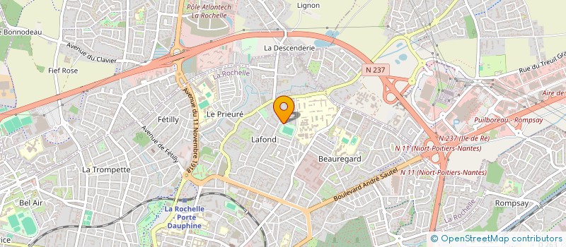 localisation de l'entreprise MADAME VERONIQUE CARDINEAUD  LA ROCHELLE