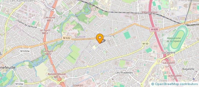 localisation de l'entreprise MADAME VERONIQUE CARRIERE  TOULOUSE