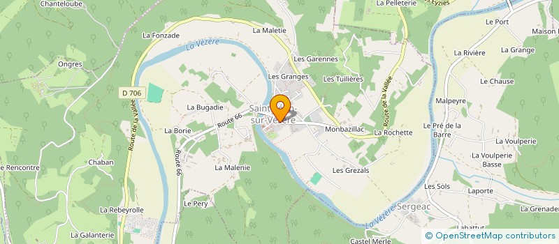 localisation de l'entreprise MADAME VERONIQUE CASTILLA-MADRIGAL à SAINT-LEON-SUR-VEZERE