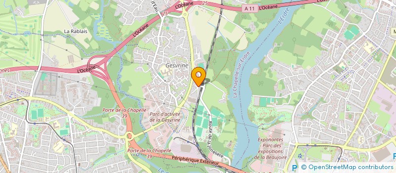 localisation de l'entreprise MADAME VERONIQUE CAUDART  LA CHAPELLE-SUR-ERDRE