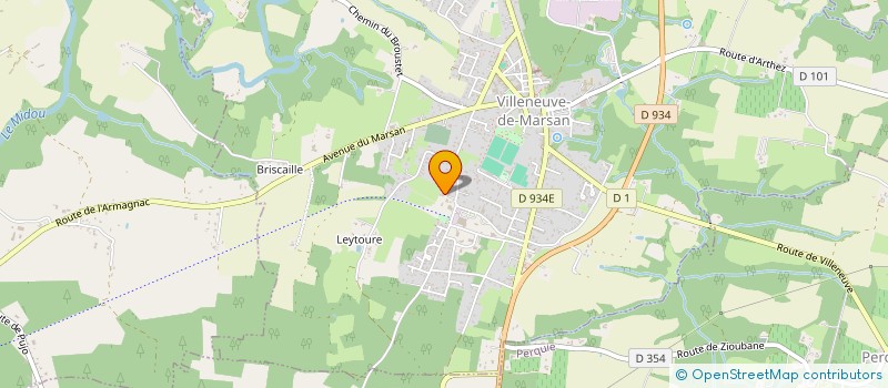 localisation de l'entreprise MADAME VERONIQUE CAULE  VILLENEUVE-DE-MARSAN