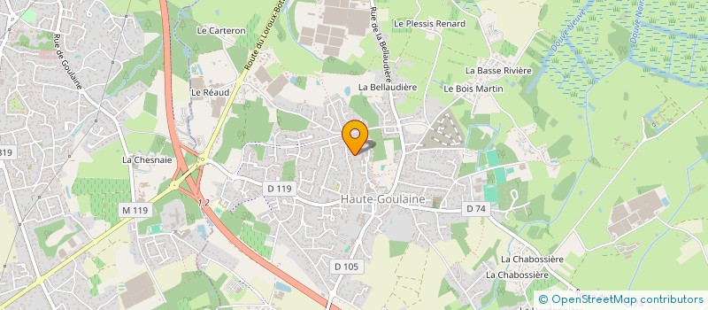 localisation de l'entreprise MADAME VERONIQUE CAUSSE à HAUTE-GOULAINE
