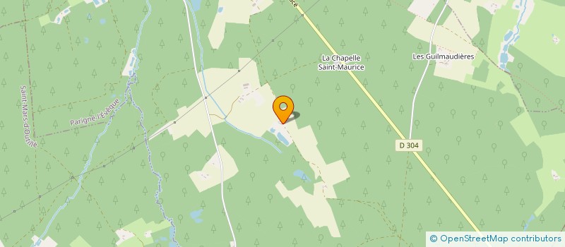 localisation de l'entreprise MADAME VERONIQUE CHAMAILLARD  PARIGNE L'EVEQUE