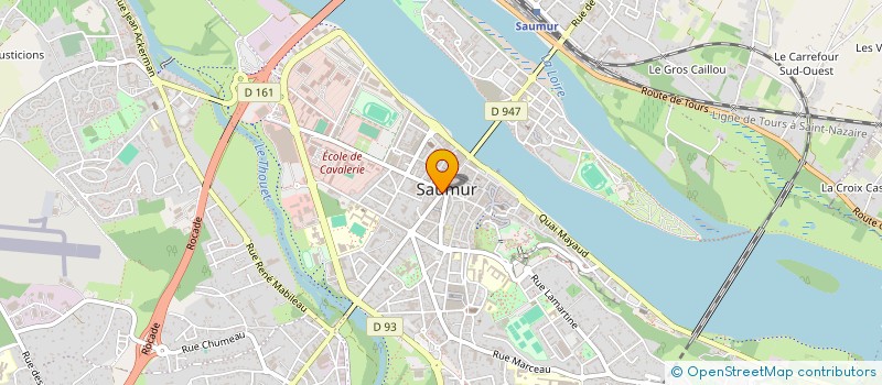 localisation de l'entreprise MADAME VERONIQUE CHANTALE LEBLANC à SAUMUR