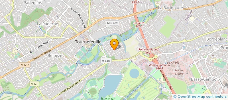 localisation de l'entreprise MADAME VERONIQUE CHAPUIS  TOURNEFEUILLE