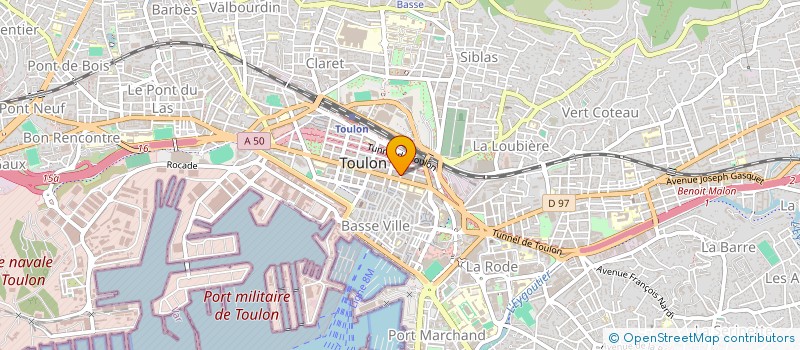 localisation de l'entreprise MADAME VERONIQUE CHARBONNEL  TOULON