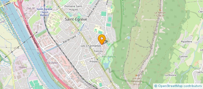 localisation de l'entreprise MADAME VERONIQUE CHARRAT  SAINT-EGREVE