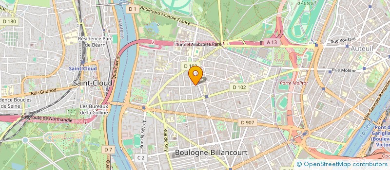 localisation de l'entreprise MADAME VERONIQUE CHARRIER à BOULOGNE-BILLANCOURT