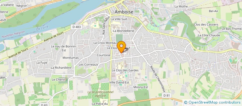 localisation de l'entreprise MADAME VERONIQUE CHARRON  AMBOISE