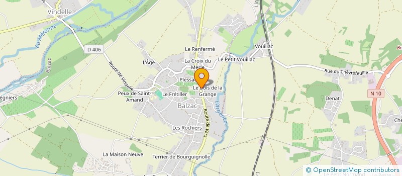 localisation de l'entreprise MADAME VERONIQUE CHATEIGNER à BALZAC