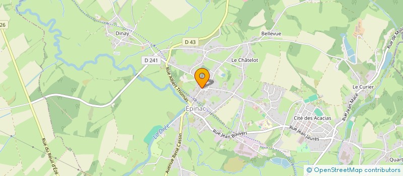 localisation de l'entreprise MADAME VERONIQUE CHATRY à EPINAC