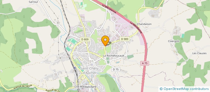 localisation de l'entreprise MADAME VERONIQUE CHAUDESAIGUES  SAINT-CHELY-D'APCHER