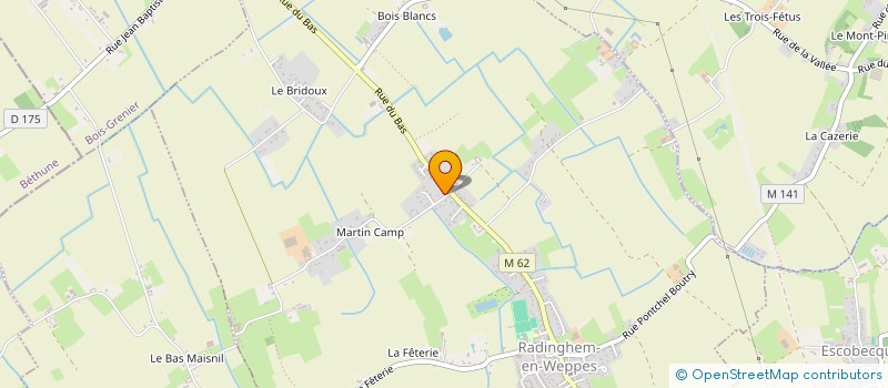 localisation de l'entreprise MADAME VERONIQUE CHAUFFAUD à RADINGHEM-EN-WEPPES