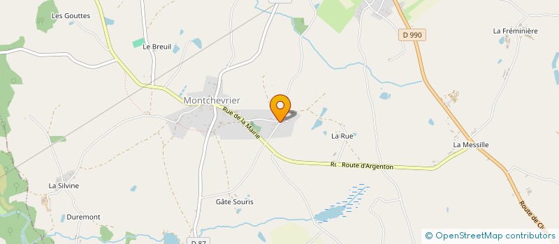 localisation de l'entreprise MADAME VERONIQUE CHAUVAIN  MONTCHEVRIER