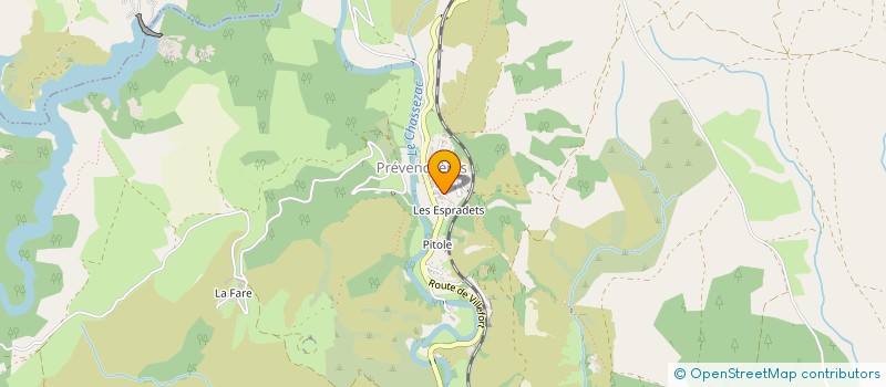 localisation de l'entreprise MADAME VERONIQUE CHAZALETTE  PREVENCHERES