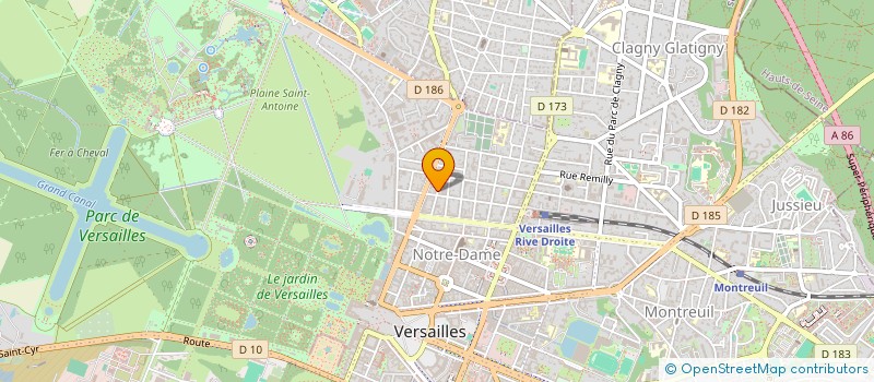 localisation de l'entreprise MADAME VERONIQUE CHENE à VERSAILLES