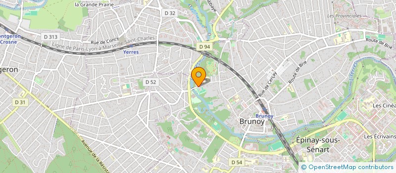 localisation de l'entreprise MADAME VERONIQUE CHERON  BRUNOY