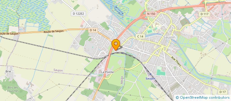 localisation de l'entreprise MADAME VERONIQUE CHERON  SAUJON