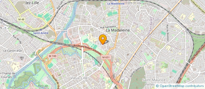 localisation de l'entreprise MADAME VERONIQUE CHEROUTRE à LA MADELEINE