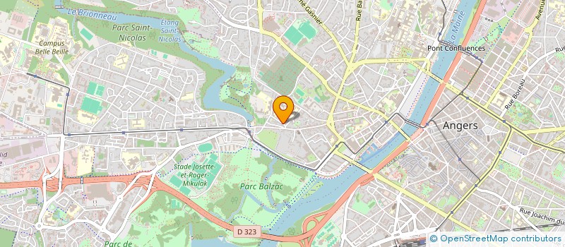 localisation de l'entreprise MADAME VERONIQUE CHEVALLIER à ANGERS