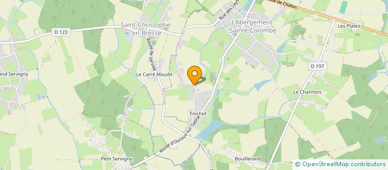 localisation de l'entreprise MADAME VERONIQUE CHEVROT  L'ABERGEMENT-SAINTE-COLOMBE