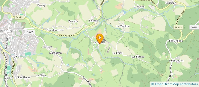 localisation de l'entreprise MADAME VERONIQUE CHIZALLET  AMPLEPUIS