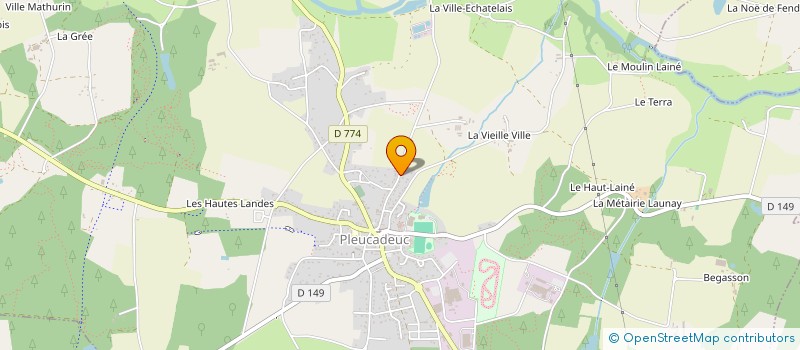 localisation de l'entreprise MADAME VERONIQUE CHOPIN  PLEUCADEUC