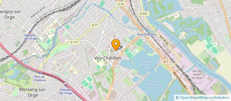 localisation de l'entreprise MADAME VERONIQUE CHRISTIANE DONNAT à VIRY-CHATILLON