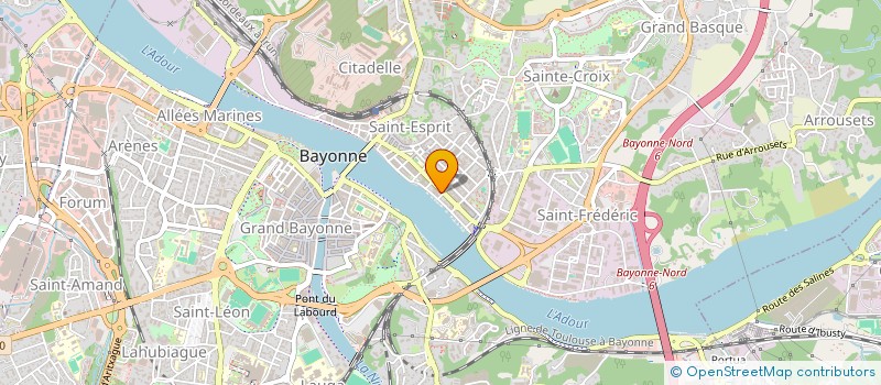 localisation de l'entreprise MADAME VERONIQUE CIGLIO  BAYONNE