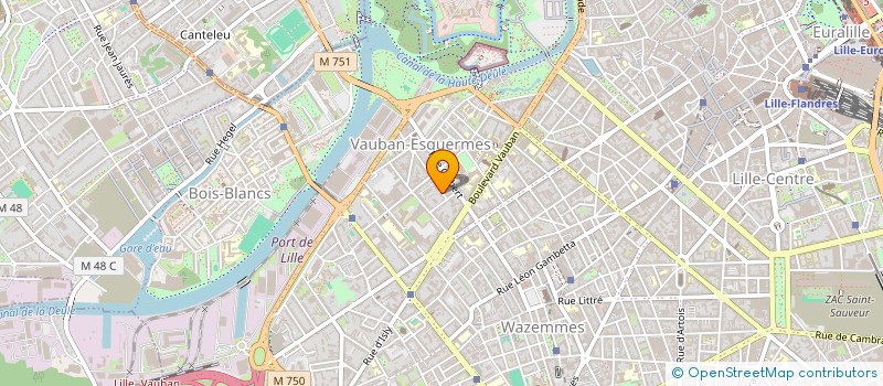 localisation de l'entreprise MADAME VERONIQUE CLAISSE à LILLE
