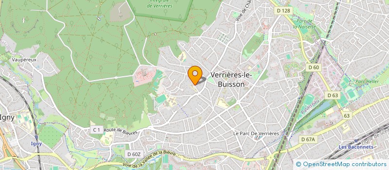 localisation de l'entreprise MADAME VERONIQUE CLAVIER à VERRIERES-LE-BUISSON