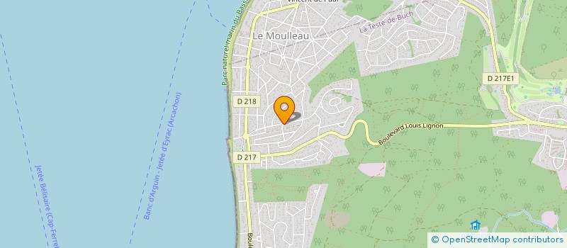 localisation de l'entreprise MADAME VERONIQUE CLEMENCEAU  LA TESTE-DE-BUCH