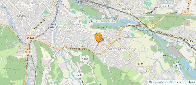 localisation de l'entreprise MADAME VERONIQUE CLEMENT  GELOS