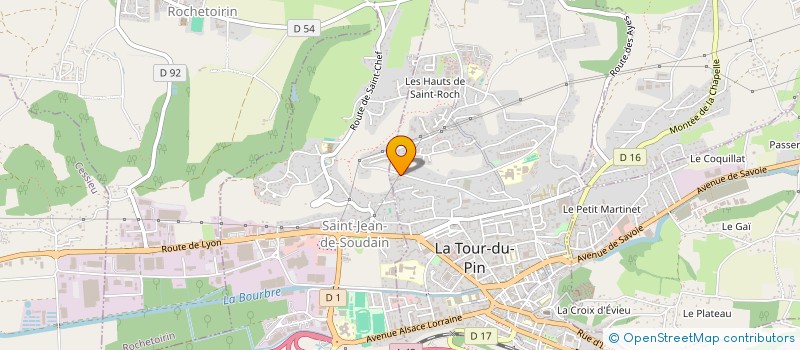 localisation de l'entreprise MADAME VERONIQUE CLEPIER  LA TOUR-DU-PIN