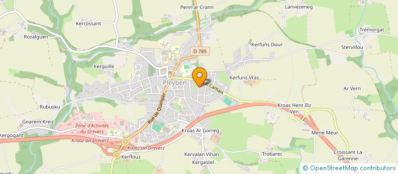 localisation de l'entreprise MADAME VERONIQUE CLOAREC  PLEYBEN