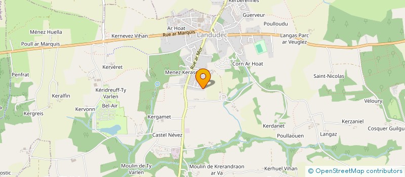 localisation de l'entreprise MADAME VERONIQUE CLOAREC  LANDUDEC