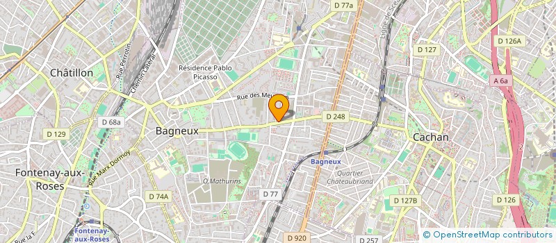 localisation de l'entreprise MADAME VERONIQUE CLUZEAU à BAGNEUX