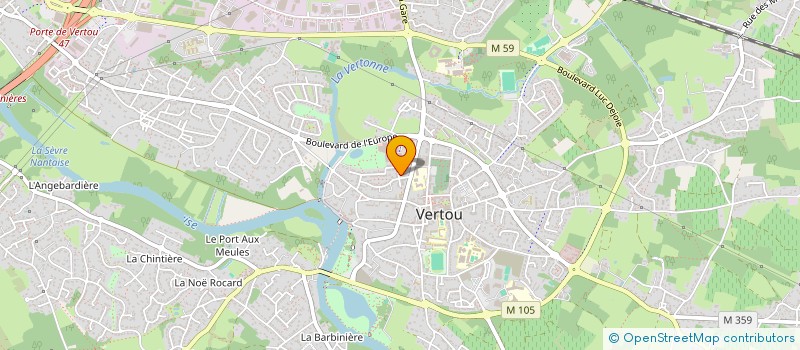 localisation de l'entreprise MADAME VERONIQUE COADOU  VERTOU