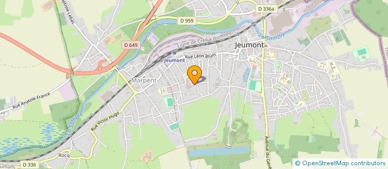 localisation de l'entreprise MADAME VERONIQUE COLLIER à JEUMONT