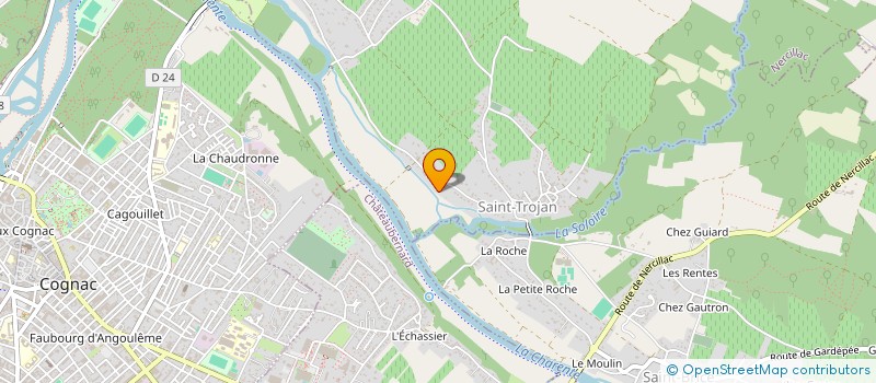 localisation de l'entreprise MADAME VERONIQUE COMBAUD à COGNAC