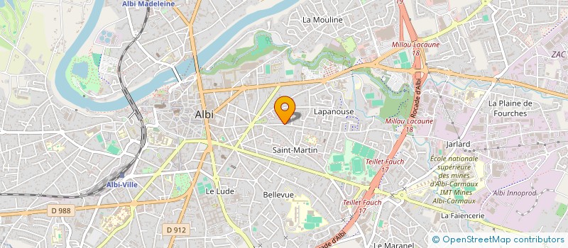 localisation de l'entreprise MADAME VERONIQUE COMBETTES à ALBI