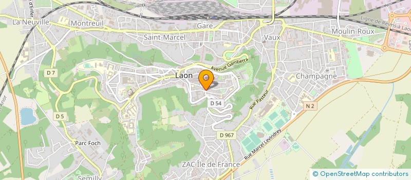 localisation de l'entreprise MADAME VERONIQUE COMMERE à LAON