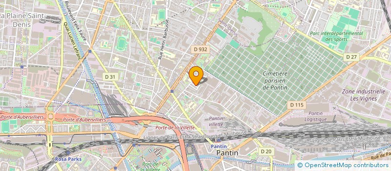 localisation de l'entreprise MADAME VERONIQUE COMTE  PANTIN