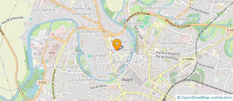 localisation de l'entreprise MADAME VERONIQUE CONTE  NIORT