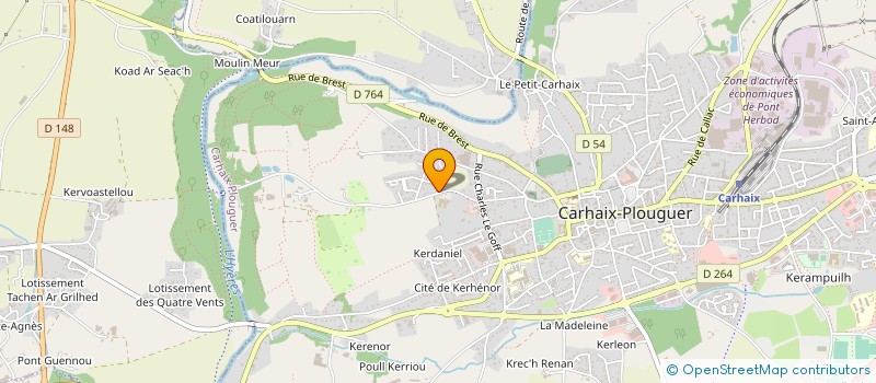 localisation de l'entreprise MADAME VERONIQUE COQUIL à CARHAIX-PLOUGUER