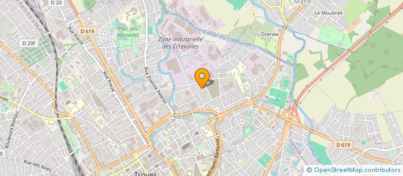 localisation de l'entreprise MADAME VERONIQUE COQUILLARD à TROYES
