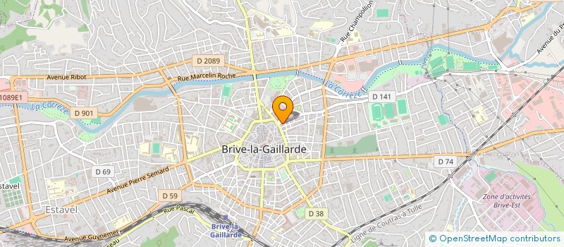 localisation de l'entreprise MADAME VERONIQUE CORVAISIER à BRIVE-LA-GAILLARDE