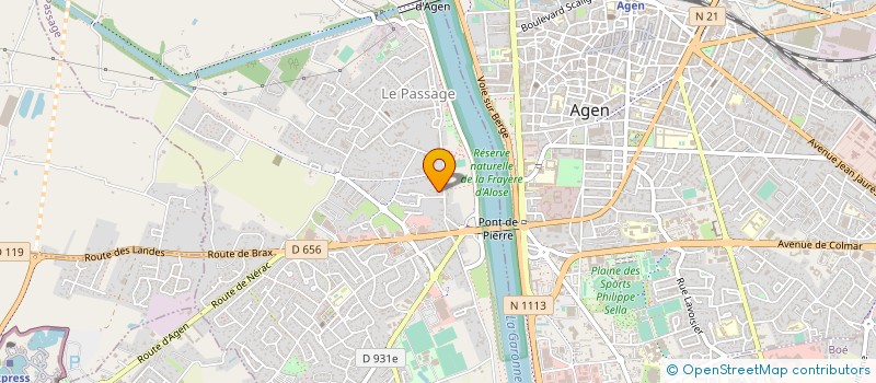 localisation de l'entreprise MADAME VERONIQUE COTTES  LE PASSAGE