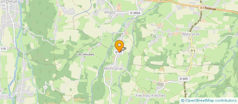 localisation de l'entreprise MADAME VERONIQUE COUGET à MONTIGNAC